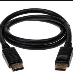 Brand New 6ft Computer Monitor Display Port Male To Male Cable For Computer Monitor / Displays