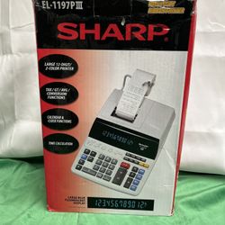 Sharp EL-1197PIII Printing Calculator