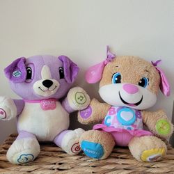 Two Plush Interactive Toys 
