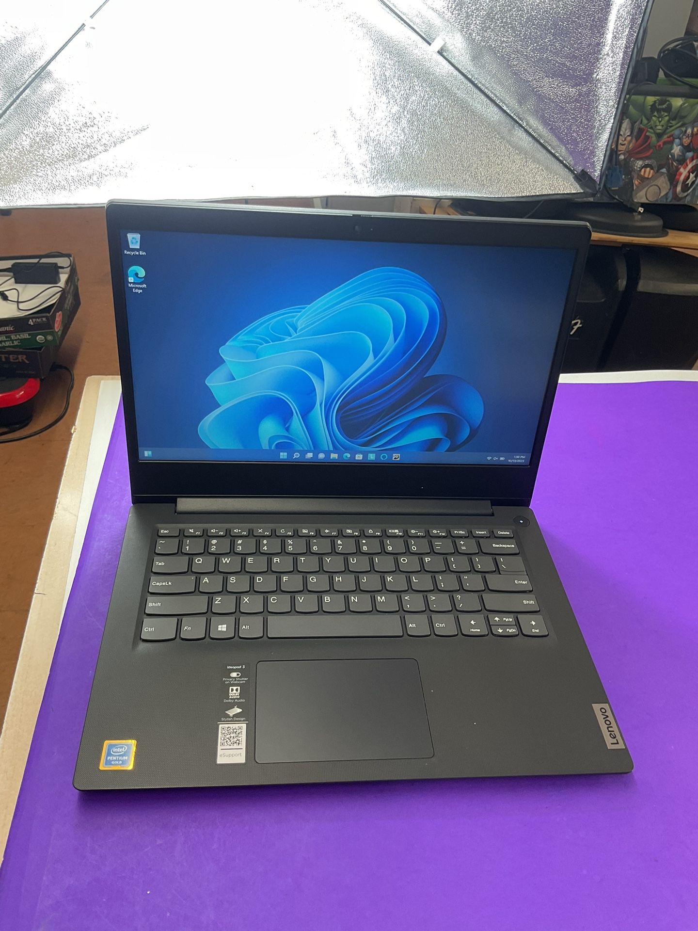 Lenovo Laptop – 8GB RAM, 128GB SSD, Intel Pentium 64USU, Windows 11 Home (S Mode)