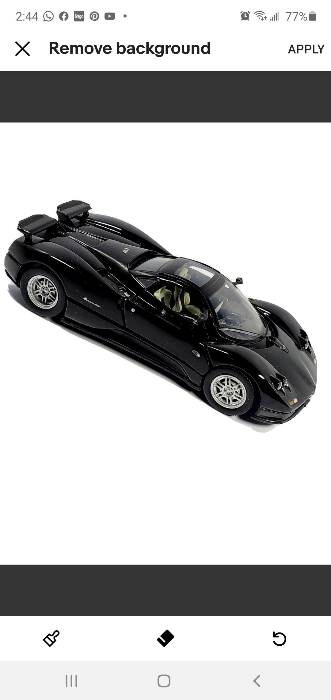 New Pagani Zonda C12, Black 1/24 Scale Diecast Model Toy Car Collectible. Free Shipping South Florida