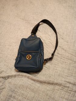 Versace  satchel calfskin blue