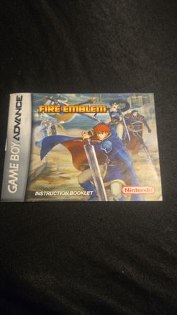 Fire Emblem Instruction Booklet For Gameboy Advance