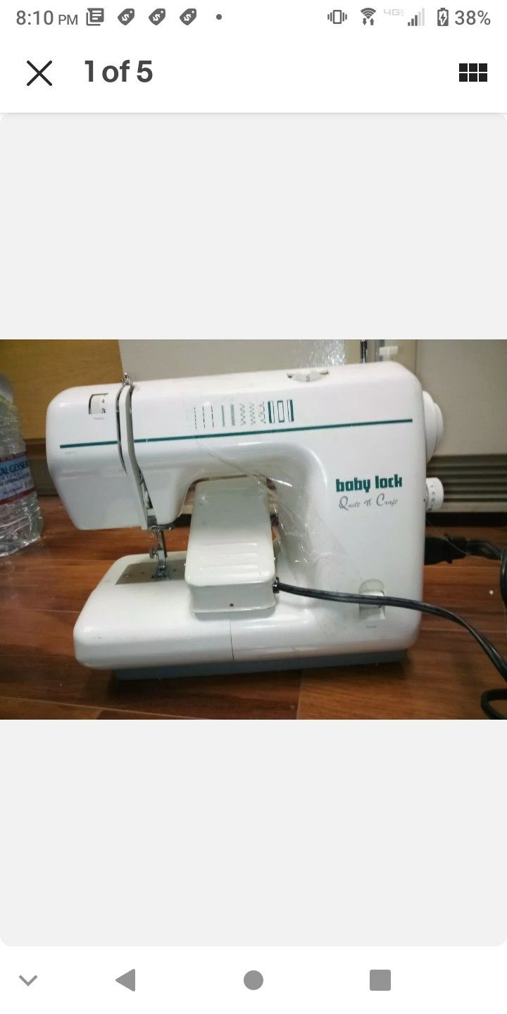 Baby Lock BL2300 Sewing Machine Quilt N Craft - Great condition Comes With Pedal