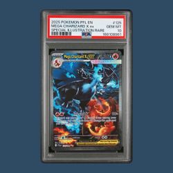Pokemon TCG Mega Charizard X ex 125/094 Phantasmal Flames Special Rare PSA 10