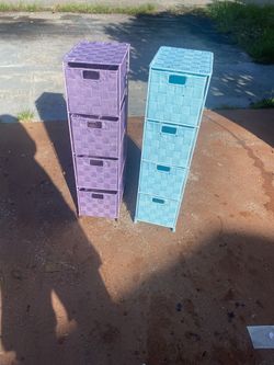 Purple 4-Drawer Storage Unit Ideal for Home/Office/Bedrooms At 15 Dollar Each One