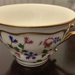 ✨Vintage AJCO Porcelain Tea/Coffee Cup, Gold Handle/Trim, from Limoges, France