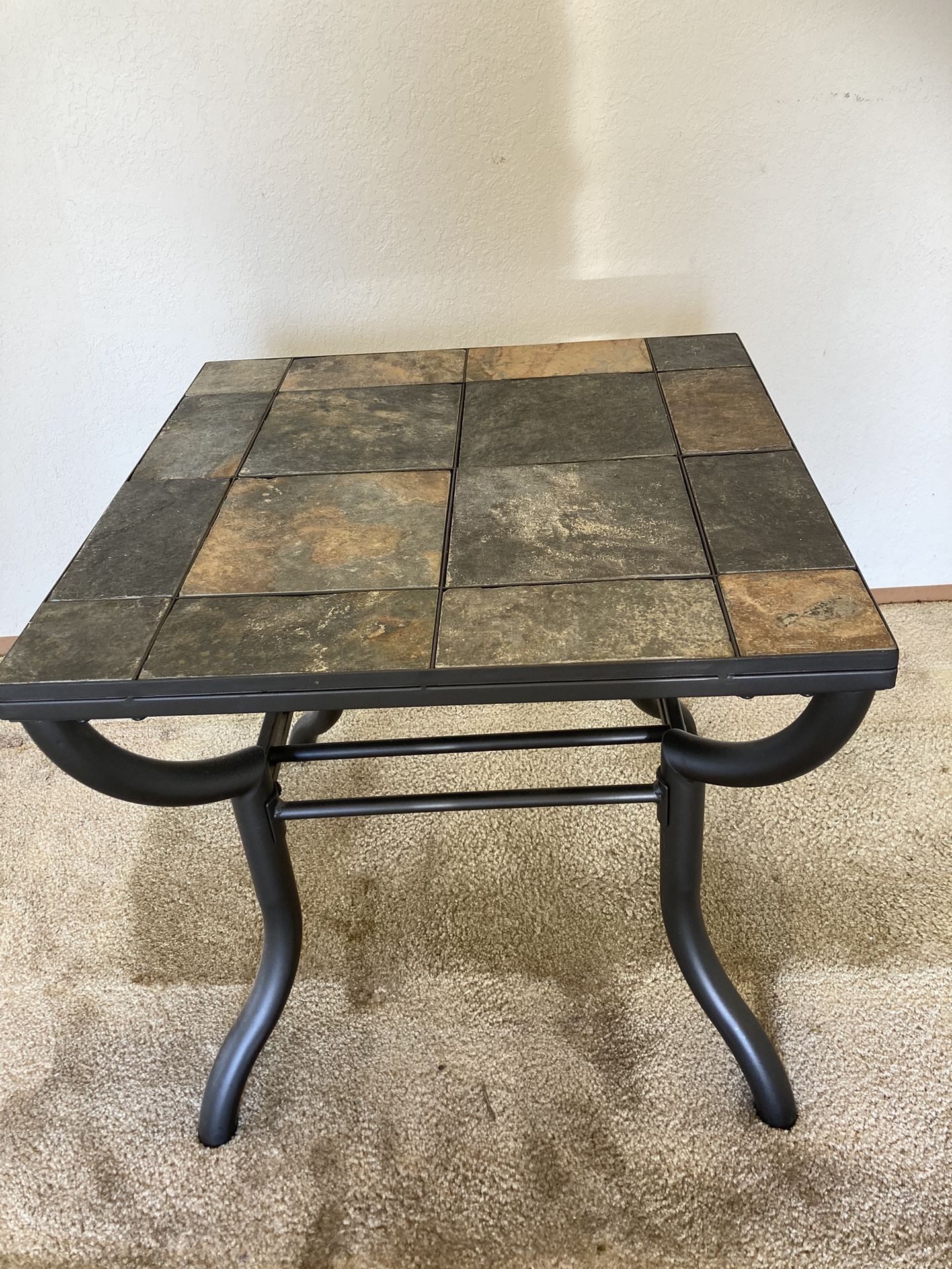 Natural Slate Tile Top Side Table By Ashley