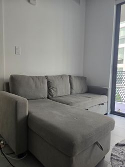 Modern Sleeper Sectional Sofa – Gray
