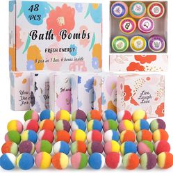 48 Natural & Organic Bath Bombs