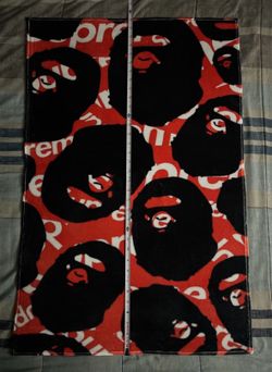 Bape supreme soft rug