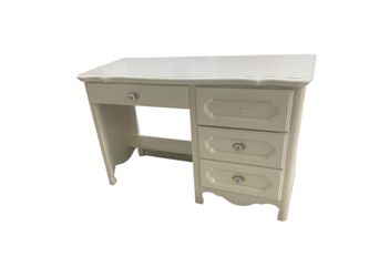 Furniture cream solid wood desk Adrian Student Computer Desk young adult teen