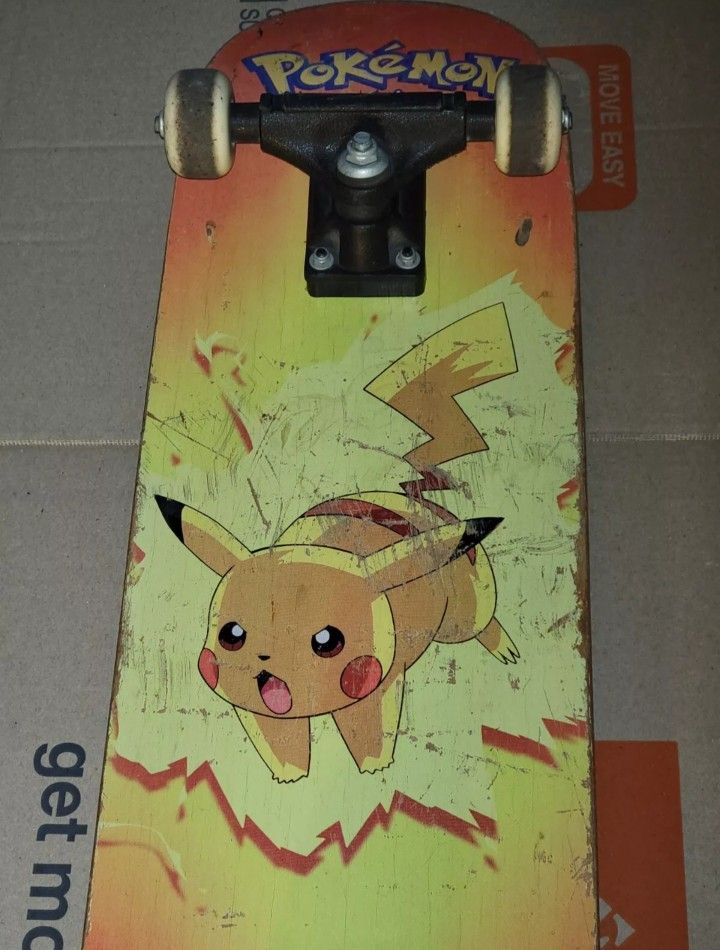 Vintage Pokémon Pikachu 1998 Skateboard for Sale in San Diego, CA