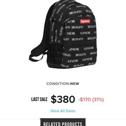 Supreme 3m Reflective Repeat Backpack