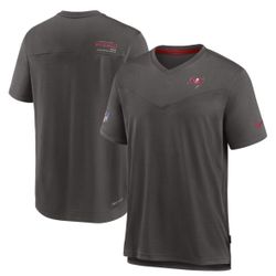 Men's Nike Pewter Tampa Bay Buccaneers Sideline V-Neck Performance 3XL T-Shirt