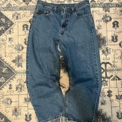 levi’s blue baggy jeans