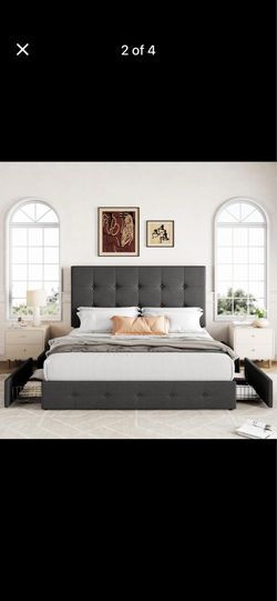 Amazon Bed with Drawers