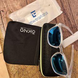 Polarized Frost Color Frame Sunglasses