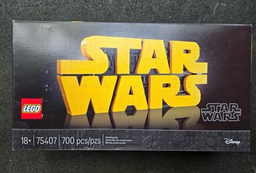 Lego 75407 Brick-Built Star Wars Logo New