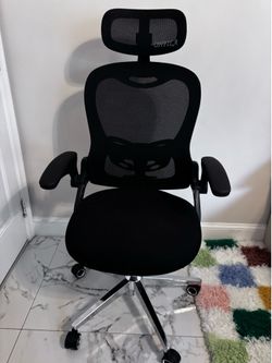 OHEILA Ergonomic Mesh Office Chair, Headrest + Flip-Up Arms - 4 Months Old