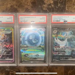 Pokemon Japanese, Mew, Gardevoir, Ceruedge PSA 10