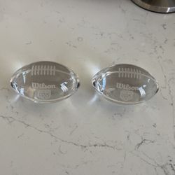 NFL Silver Anniversary Paper Weights