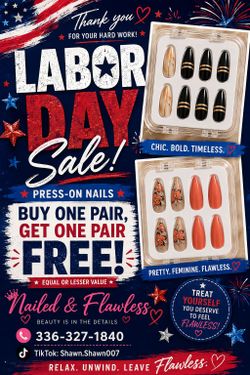 ✨️💅🏾LABOR DAY SALE, BUY 1 GET 1 FREE!! ✨💅🏽