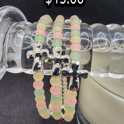 Silver Cross Bracelet 