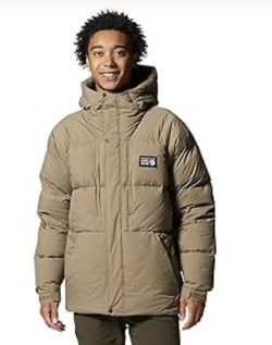 Retail $300 Mountain Hardwear MEN'S NEVADAN™ DOWN JACKET trail dust tan warm winter coat new