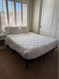 Full bed frame + mattress