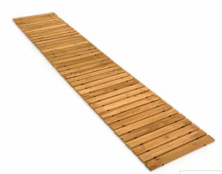 8' Portable Roll-Out Straight Hardwood Pathway