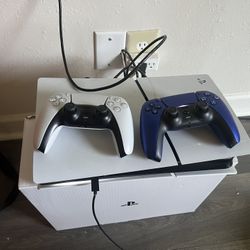 PS5 w/ 2 controllers and games