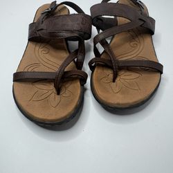 BOC Born Concept Brown Strappy Sandals Size 6M 