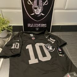 New!! Raiders Black Jersey Women Large! Garoppolo #10 High Quality! Comes With A Poster And Waterproof Decal 
