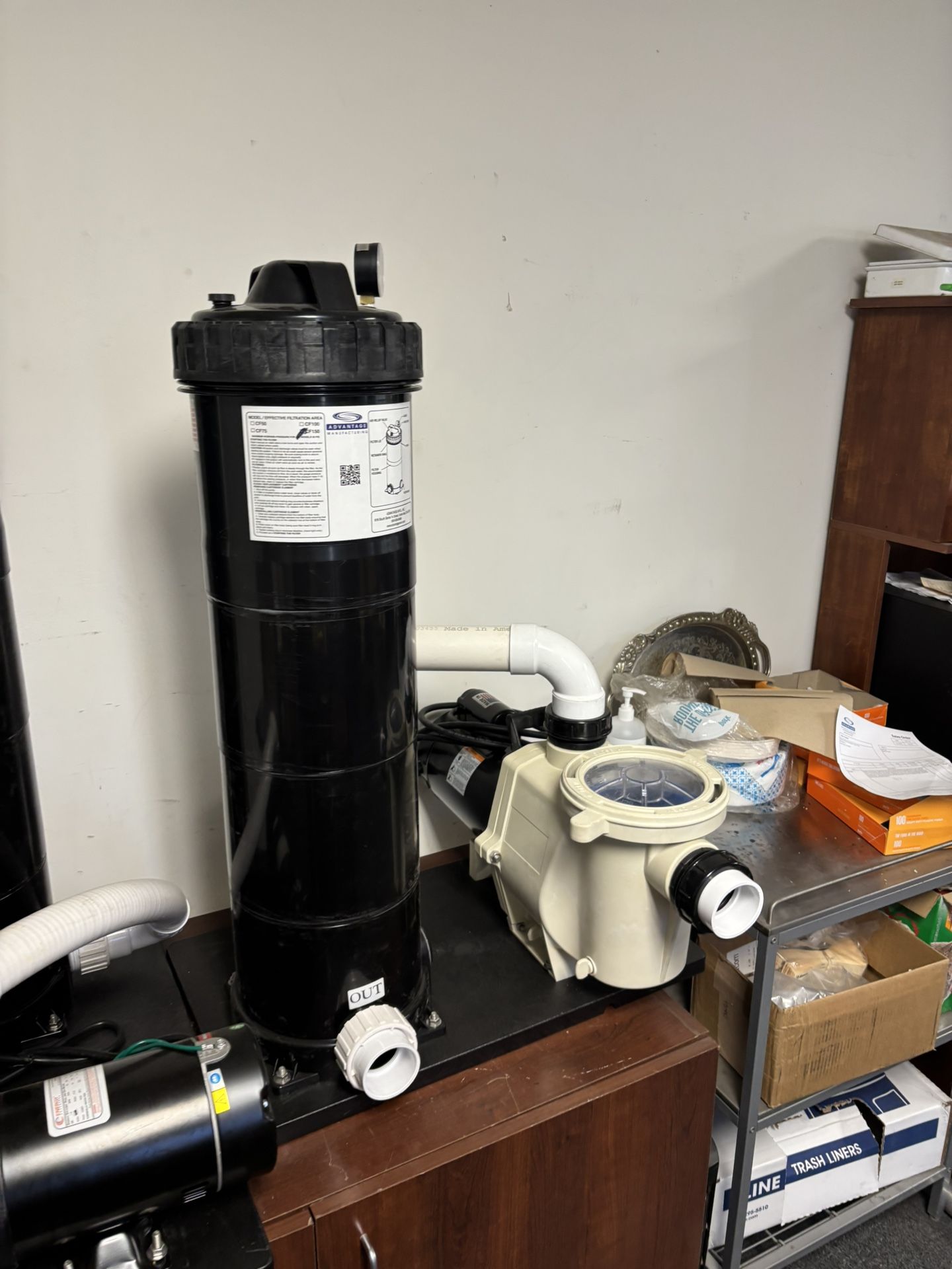 Brand New 1.65hp 110 Volt Pentair Whisperflo Paired With 150 Square Foot Cartridge Filter