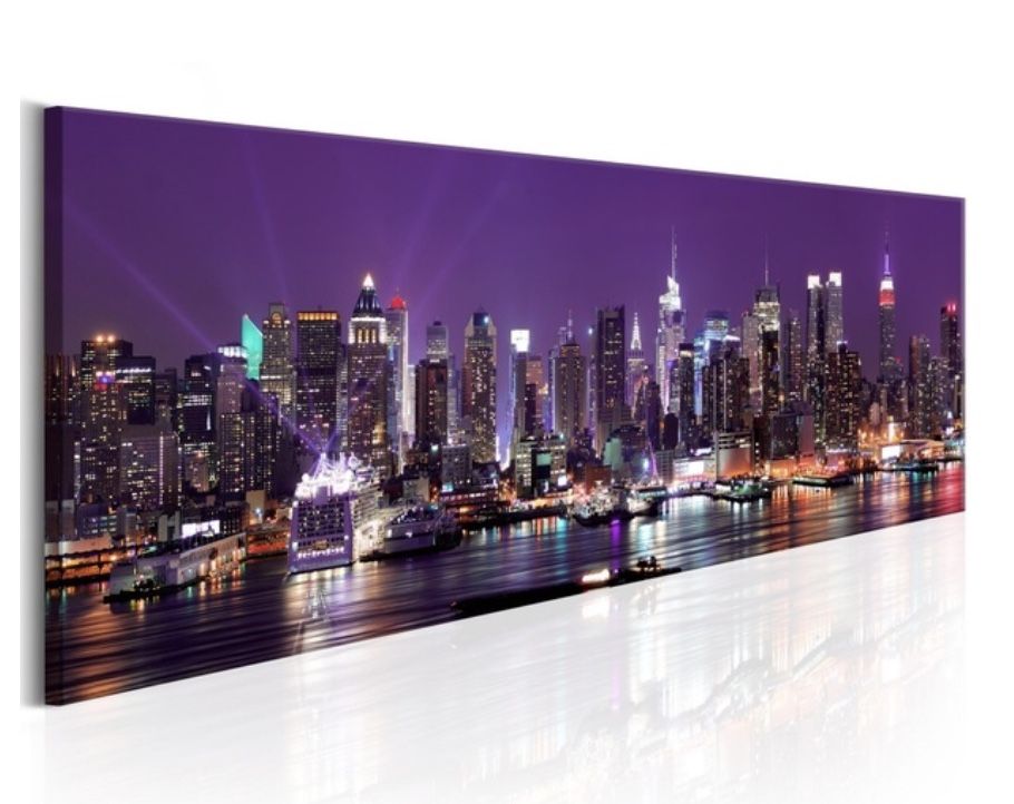 NEW YORK Building Statue Design Canvas Print Wall Art Modern Home Decoration