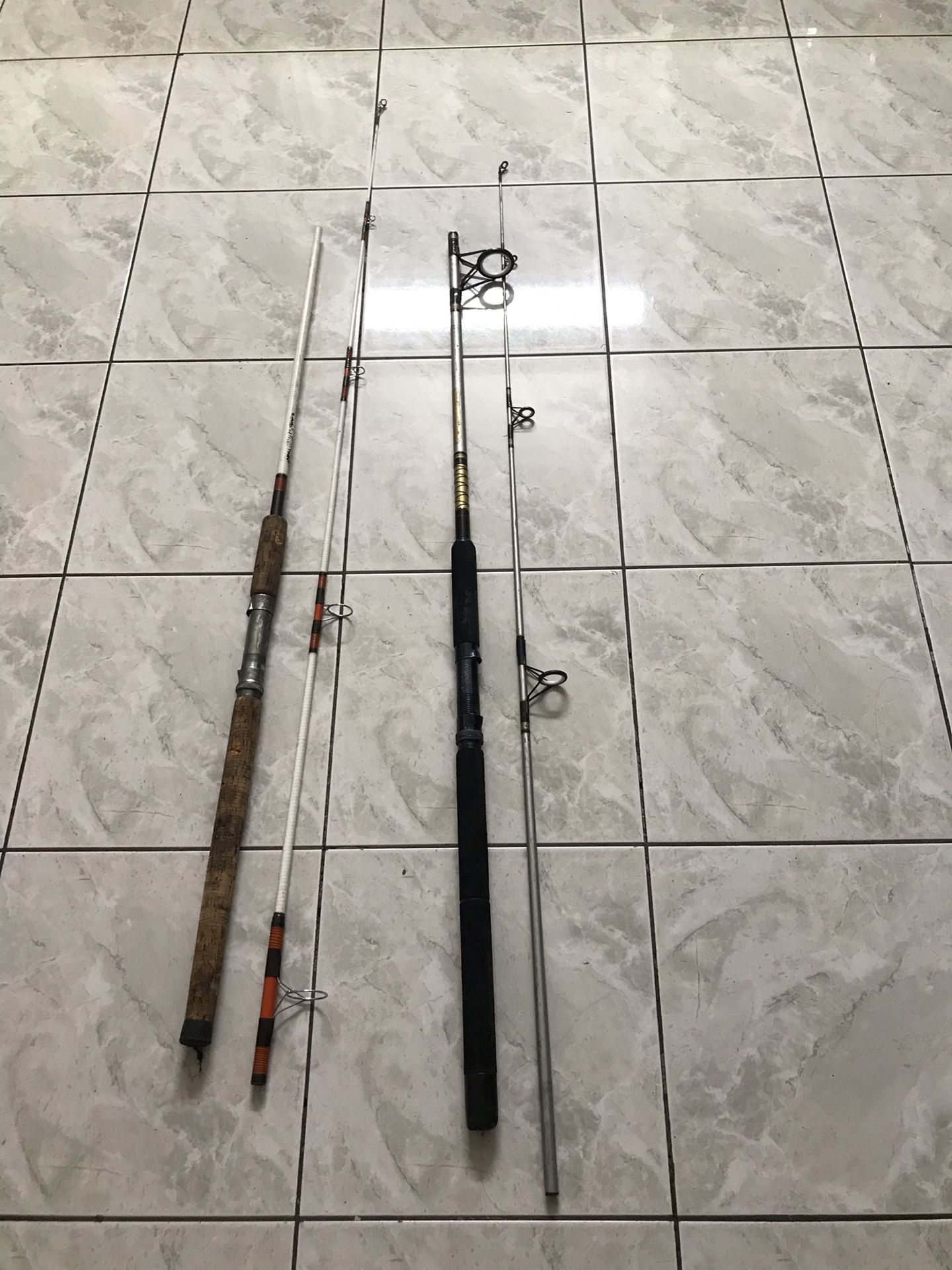 2 rods 8ft for surf fishing. $20 for both