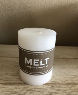 18 white 3x4 pillar candles