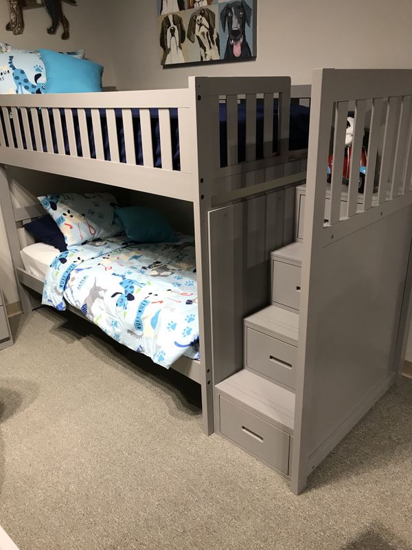 Twin Over Bunk Bed With Stairway Chest For In Tucson Az Twin Over Bunk Bed With Stairway Chest Tucson