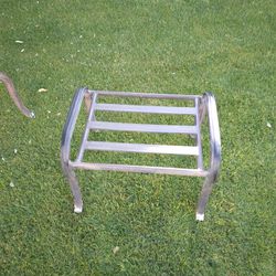 Sturdy Patio Metal Bench Or Foot Rest