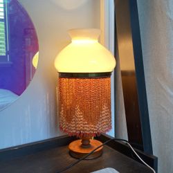 Vintage Beaded Lamp