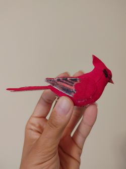 Clip-On Red Bird