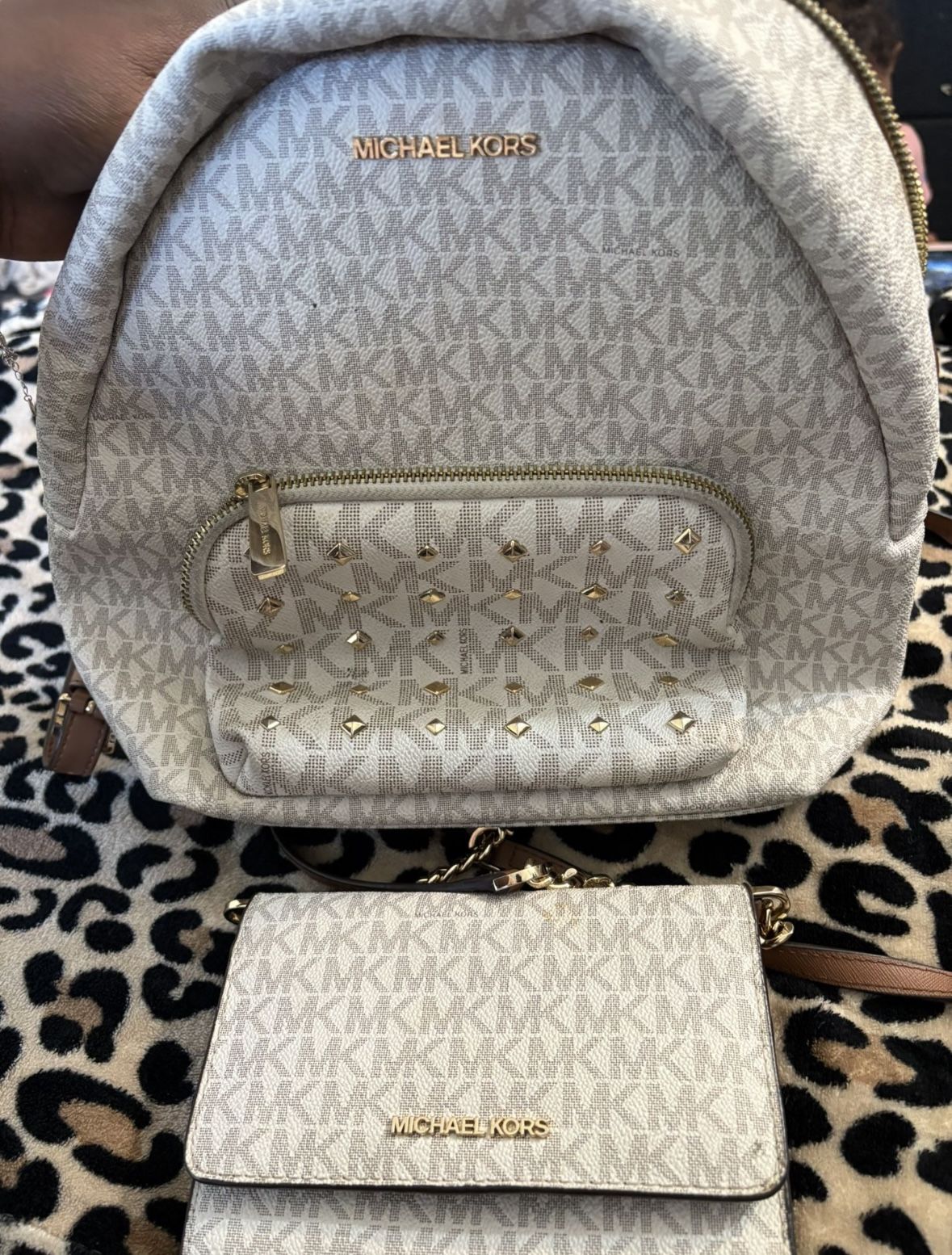 2 Michael Kors Bags β 1 Backpack + 1 Crossbody (Great Condition)
