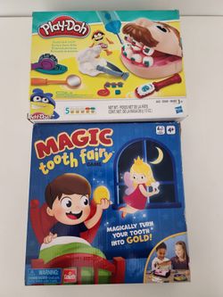 Play-Doh Doctor Drill 'n Fill Set & Goliath Magic Tooth Fairy Game