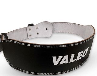 Valeo (small Size)VRL4 4" Padded Leather Contoured Weightlifting Lifting Belt with Suede Lining