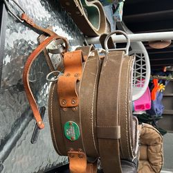 Buckingham Lineman Body Belt 4 D-Ring & EZ BuckSqueeze Straps