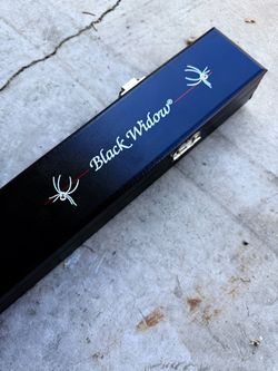 Black widow pool cue stick