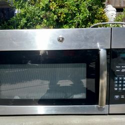 GE® 1.6 Cu. Ft. Over-the-Range, Stainless Steel Microwave Oven with Recirculating Venting