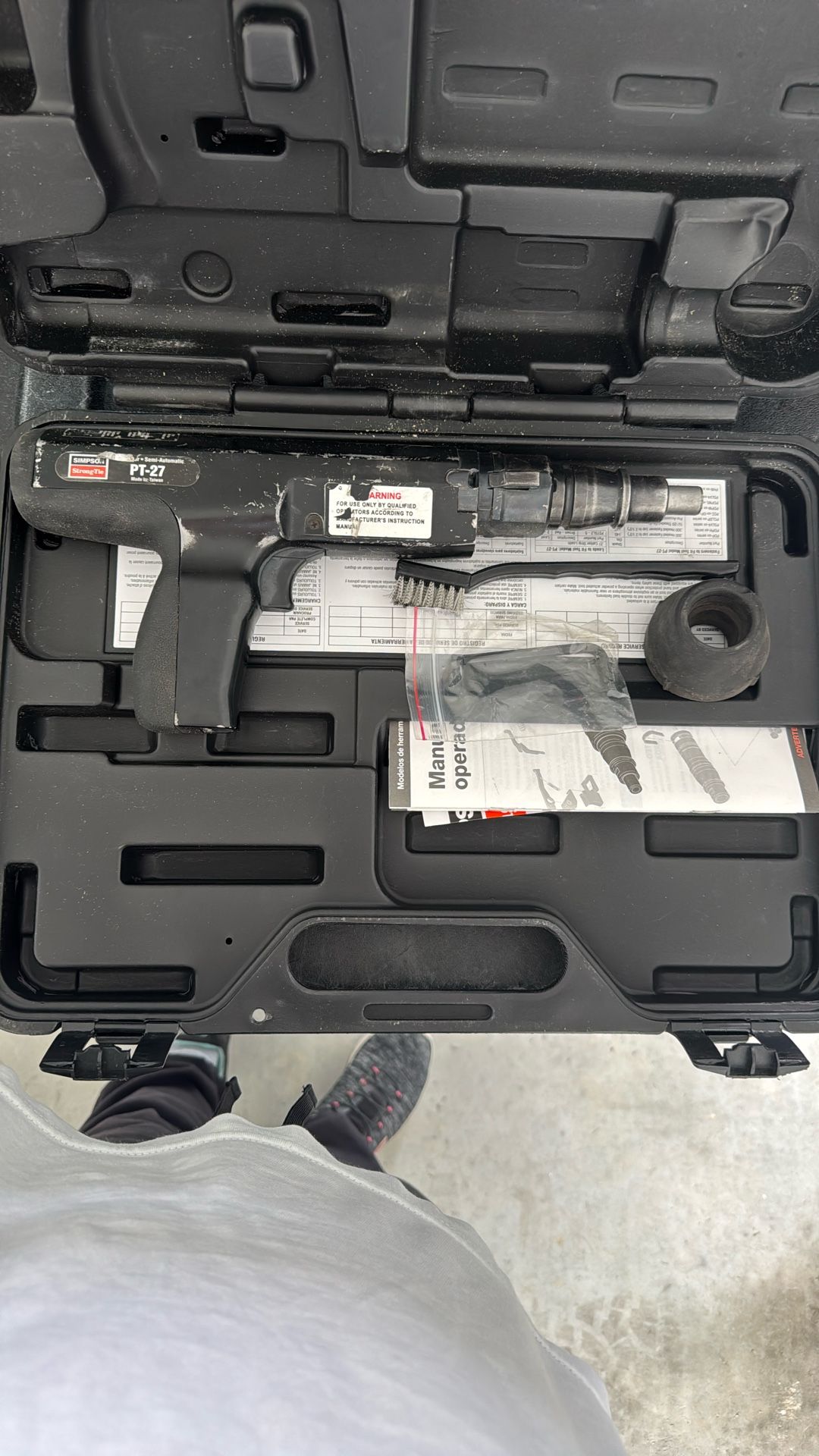 Pistola De Pólvora Para Clavo De Concreto