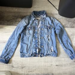 kids abercrombie jean jacket - size L (14) 